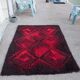 Scandinavian wool rug from Rya 70s.