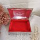 Vintage silver metal jewelry box