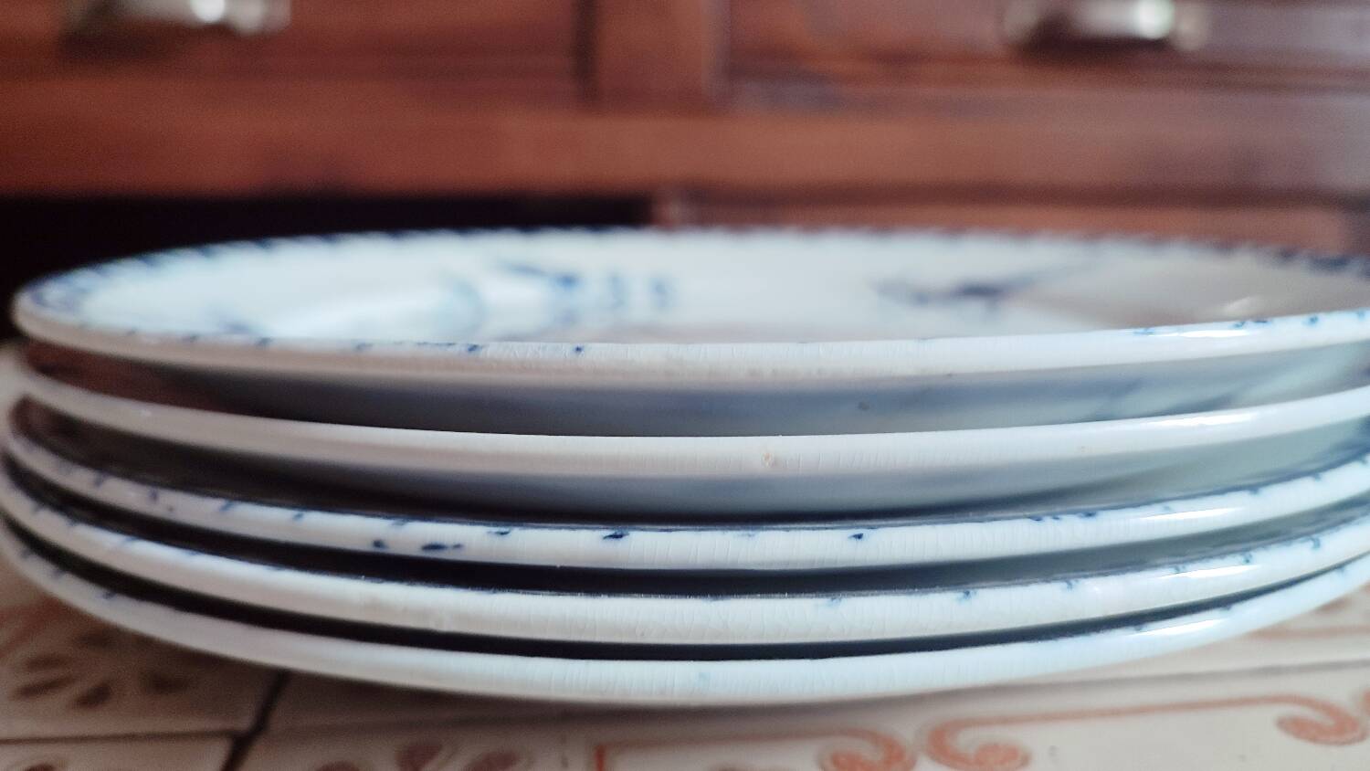 5 Carmen dinner plates by UetC Sarreguemines