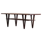 Vintage coffee table, Danish Design with V-Shaped Legs, Kurt Østervig 1950s