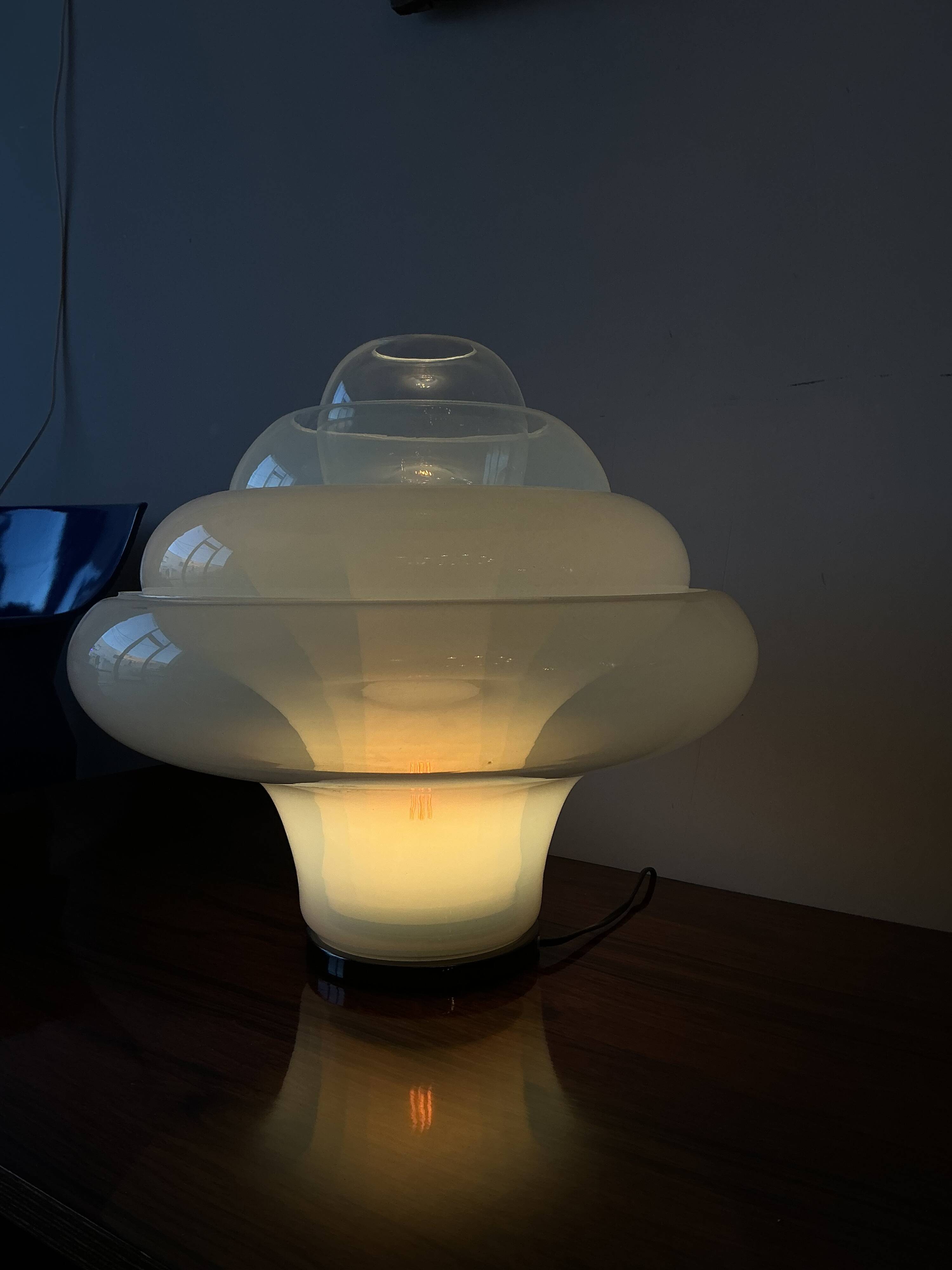 Lotus lamp by Carlo Nason for Mazzega 1968