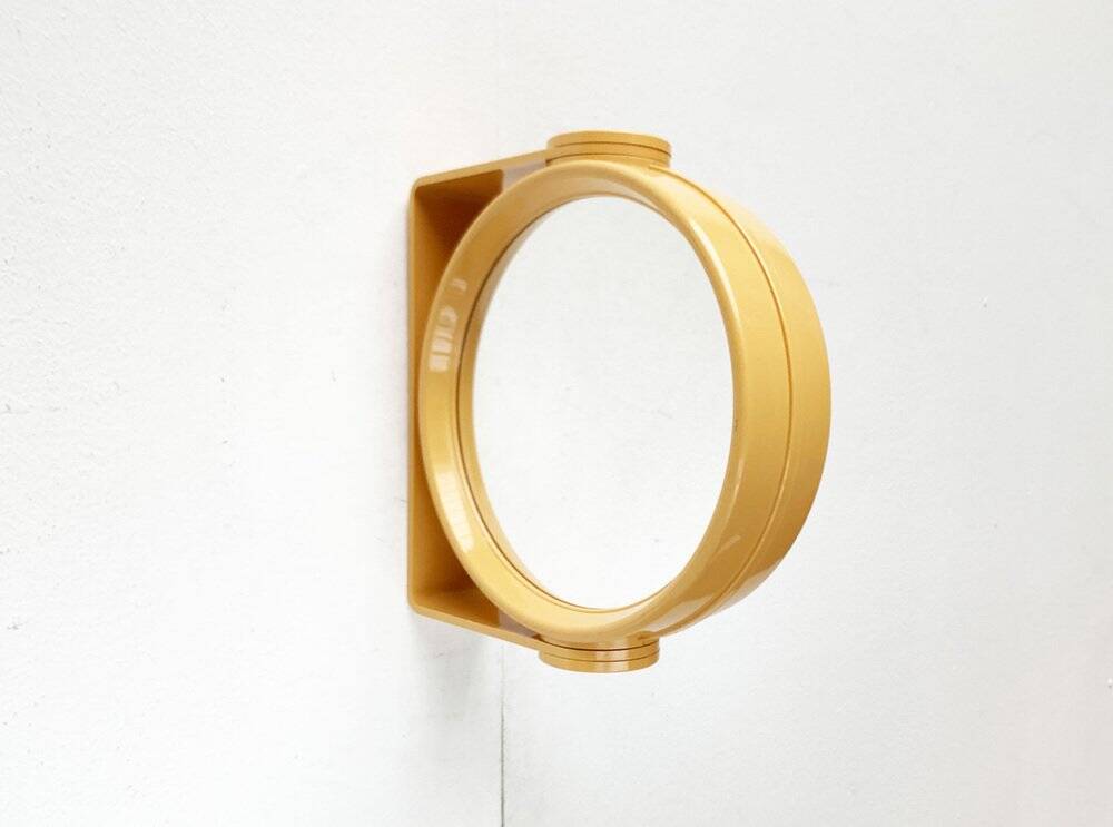 Mid-century space age bathroom wall mirror with 2 sides, 1960s.