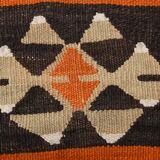 3x10 Red Brown Kilim Runner Rug 80x303Cm