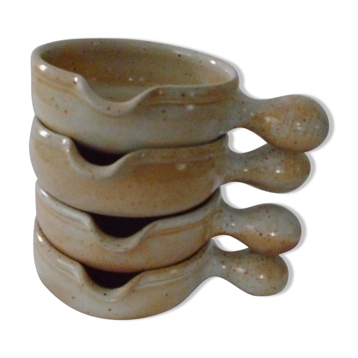 4 cassolettes in sandstone