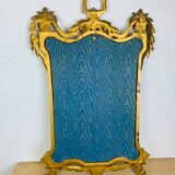 Golden mirror classic style 60s italy resin