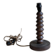Turned wooden lamp base