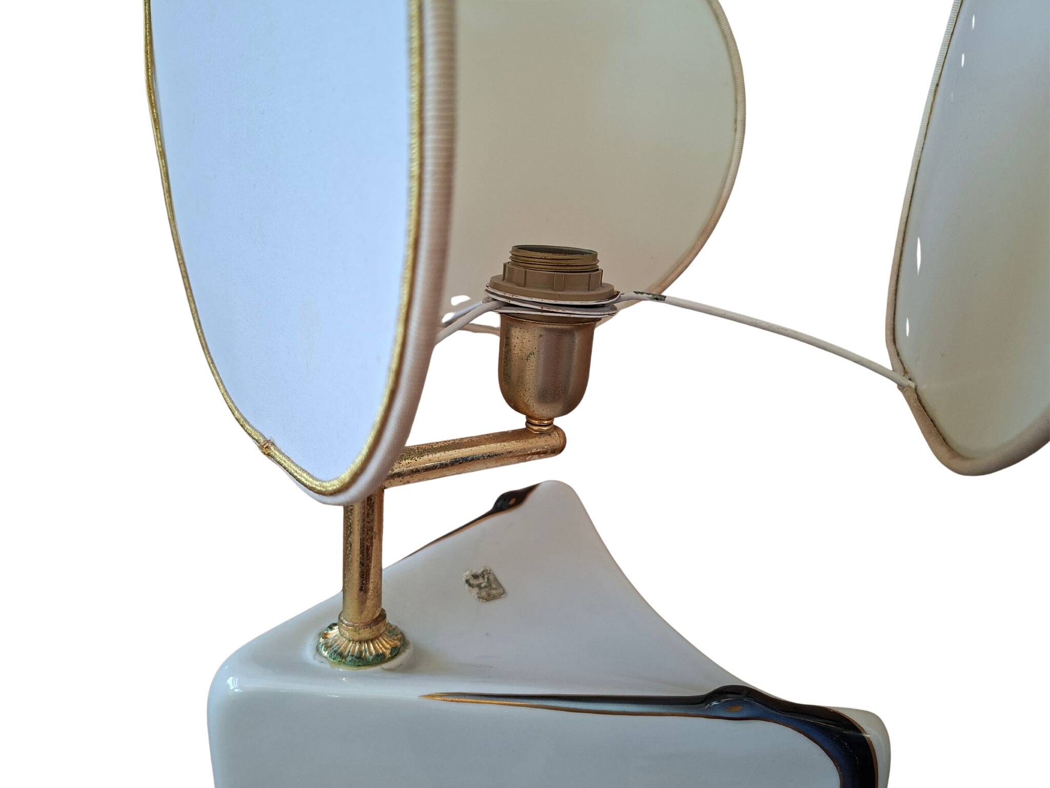 Lampada da tavolo anni '70, realizzata dalla rinomata manifattura ceramica