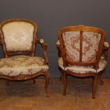 Paire de fauteuils Louis XV