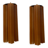 Glass tube sconces set of 2