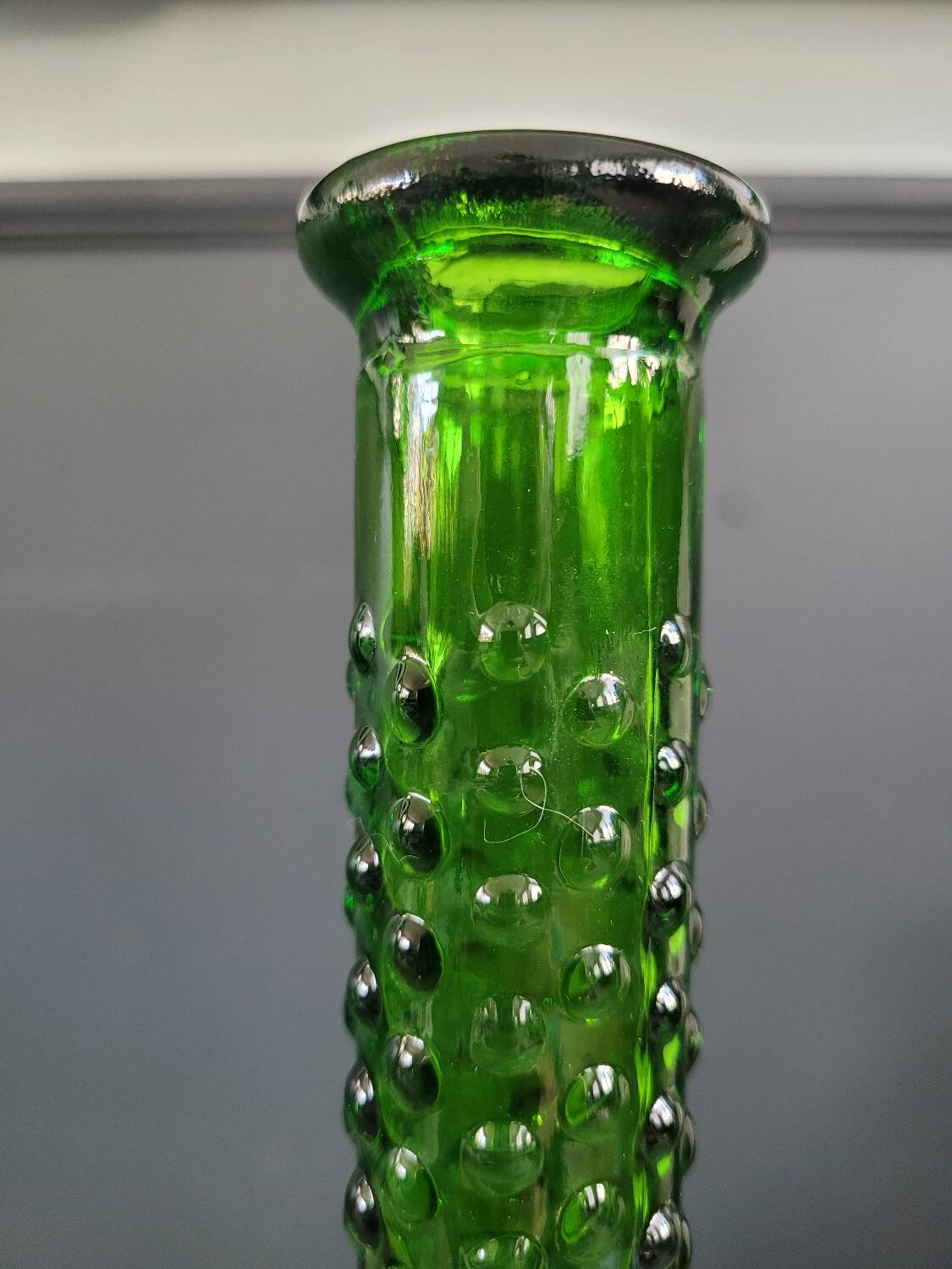 Vintage green Empoli carafe