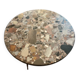 Pink marble coffee table
