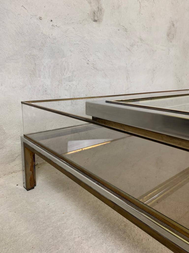 Sliding Top Coffee Table By Belgochrom, 1970s