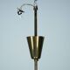 Rare Arredoluce Monza, 9-Light Brass and Opaline Glass Chandelier, Italy 19