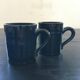 Paire de mugs bleu nuit