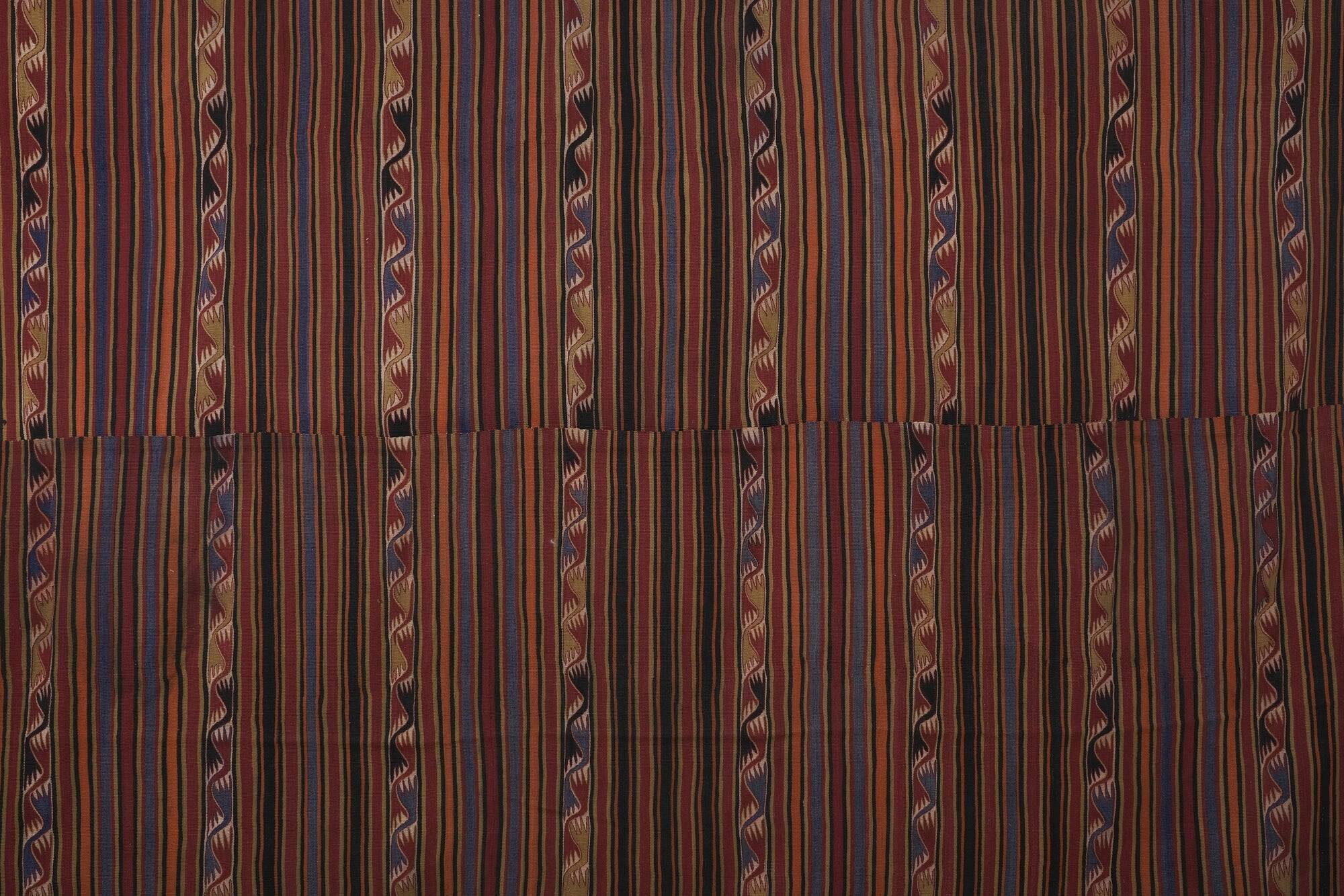 Vintage Turkish kilim handwoven 275x380 cm
