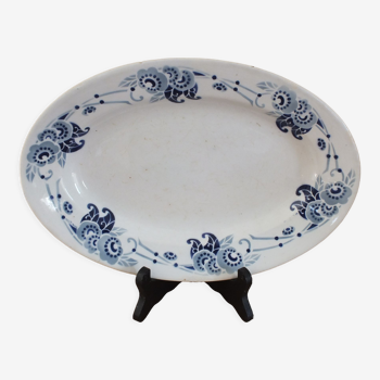 Oval dish Moulin des Loups service Villette en Terre de Fer