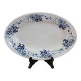 Plat ovale Moulin des Loups service Villette en Terre de Fer