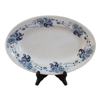 Oval dish Moulin des Loups service Villette en Terre de Fer