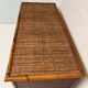 Vintage chest of drawers in bamboo and wicker 1970
