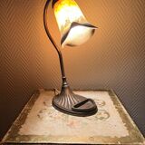 Adjustable table lamp in glass paste, 1960s