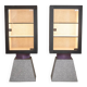 Memphis. Pair of lacquered wood display cabinets. 1980s. LS48071403