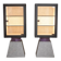 Memphis. Pair of lacquered wood display cabinets. 1980s. LS48071403