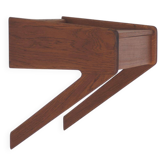 Table de chevet flottante par Sigfred Omann pour Ølholm Møbelfabrik, années 1960.