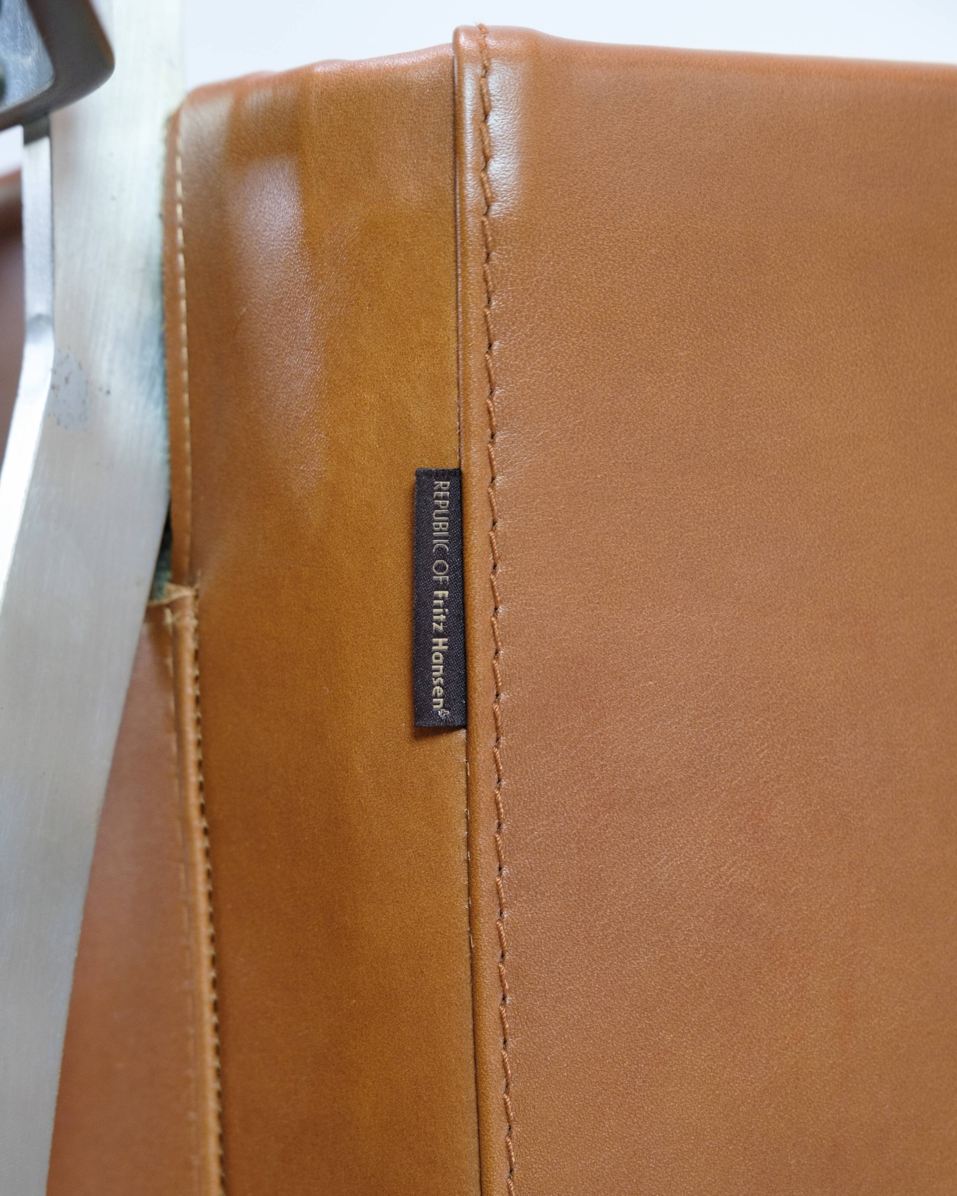 Lounge Chair Model PK 22 Made In Walnut Elegance Leather By Poul Kjærholm For Fritz Hansen