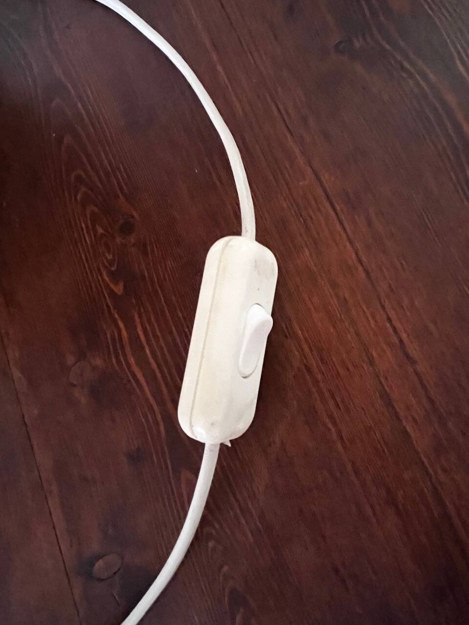 Vintage woven wicker lamp