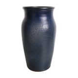 Blue ceramic vase signed