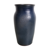 Blue ceramic vase signed