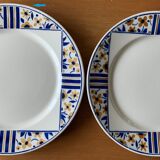 8 assiettes en faïence de Badonviller