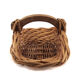 Panier en osier et bois