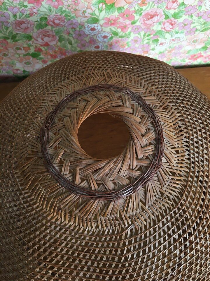 Flower lampshade in canning