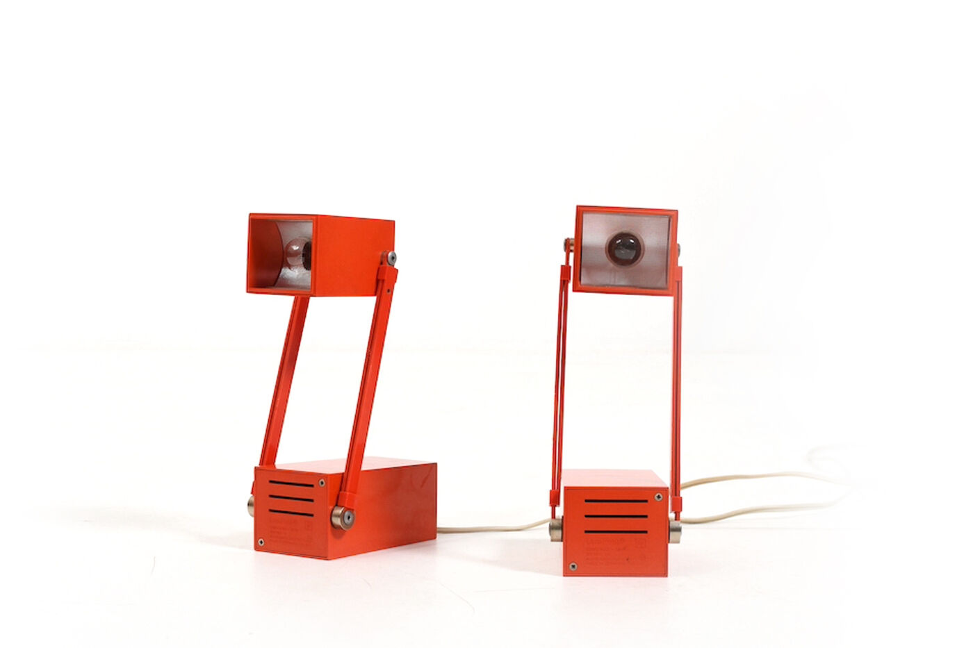 2 table lamps by bent gantzel-boysen 1960s