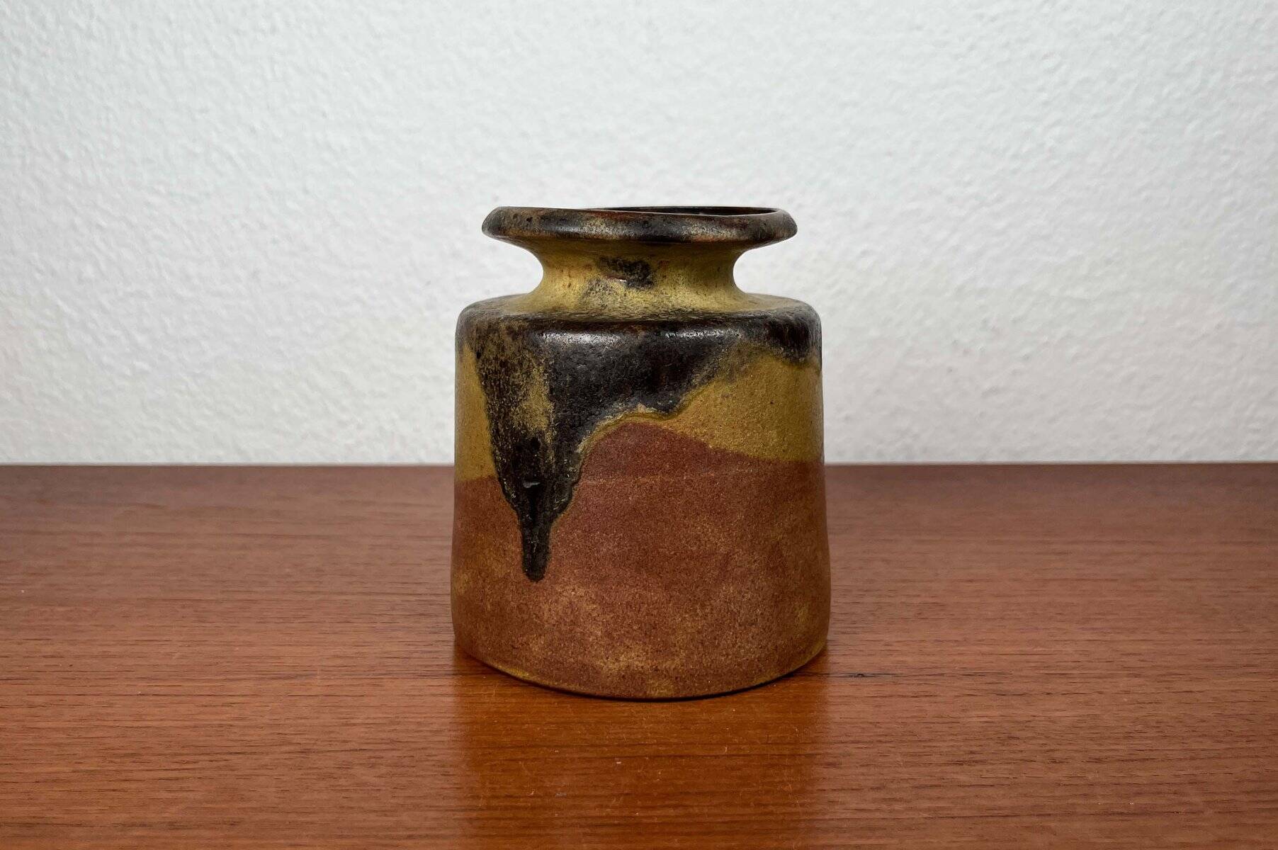 Mid-Century Modern German Studio Pottery Vase by Luise Duncker, 1960s