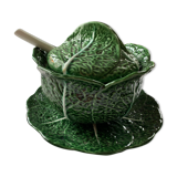 Soup bowl and cabbage dish in slurry