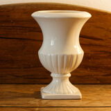 Ancient Medici vase in white porcelain