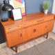 Restored Teak 1960s G Plan Fresco Short Teak Sideboard By Viktor Wilkins
