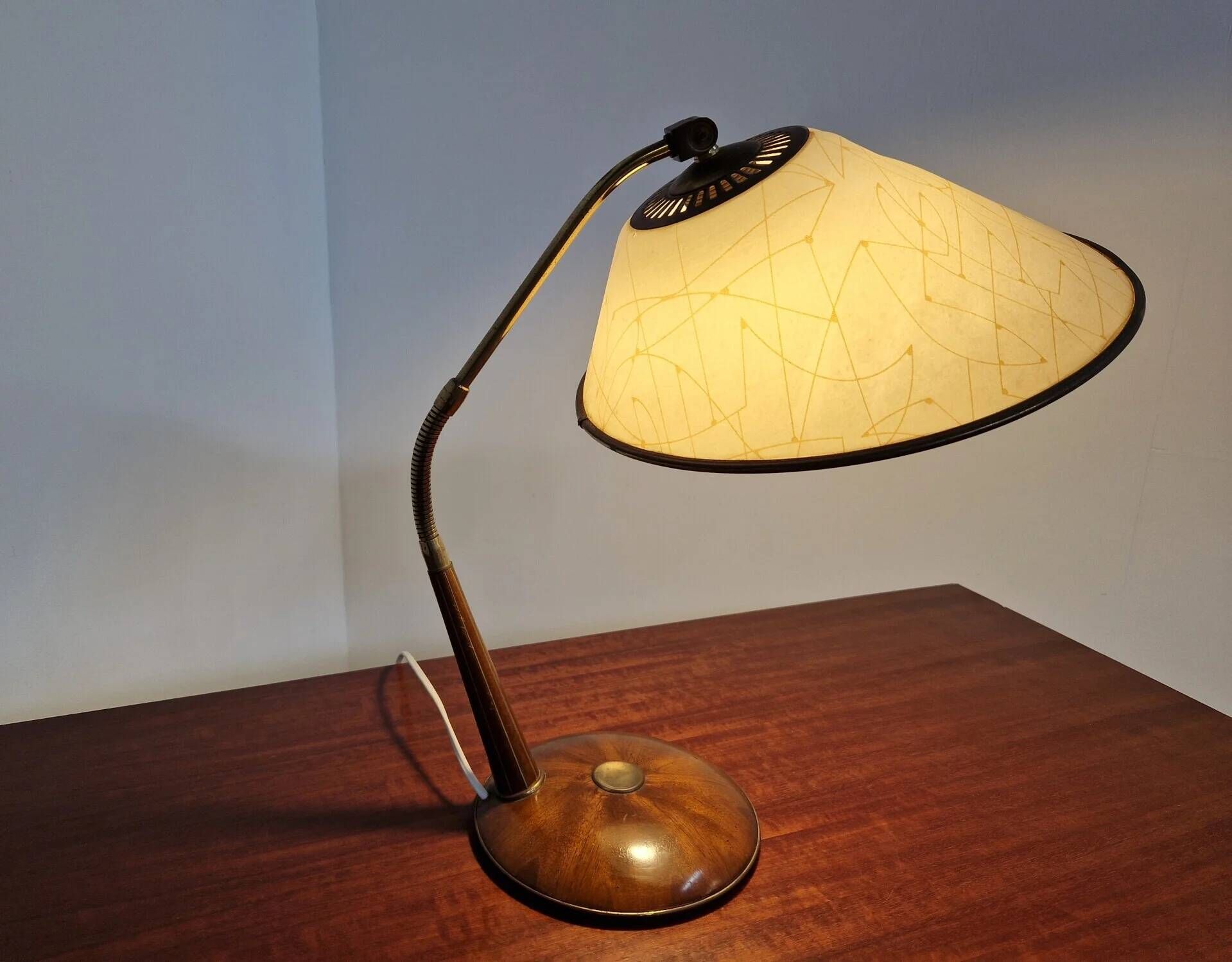 Temde Leuchten | Lampe de bureau des années 50