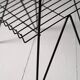 Pair of wooden and metal side tables