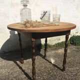 Raw wood coffee table