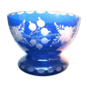 Double layer blue crystal cup or bowl, acid-free flowers by VeRANDAH