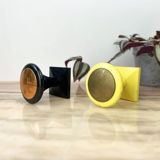 Pair of two-tone Bakelite wall hook