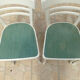 Ensemble de 4 chaises bistrot anciennes des années 50