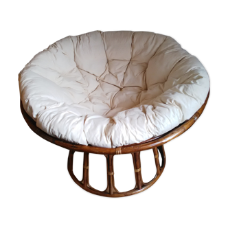 Fauteuil rond en rotin