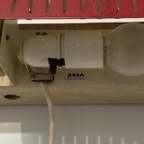 Adjustable wall lamp red scandinavian design 1950