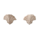 Pair of vintage geometric wall sconces in plaster, France, 1960.