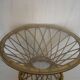 diabolo rattan coffee table from the 50s