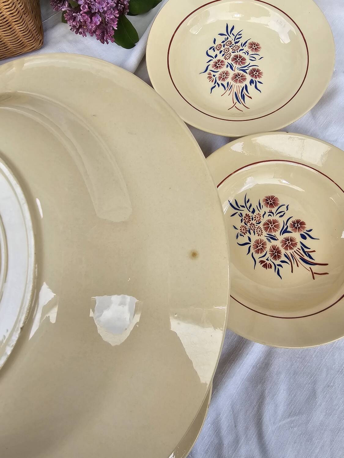 Deep plates x6 "Francine" Badonviller